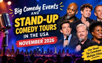 Big comedy events and stand-up comedy tours in the USA in November 2026